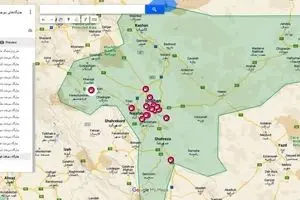 جانمایی جایگاه های سوخت برند پالایشگاه بر روی نقشه الکترونیکی اصفهان