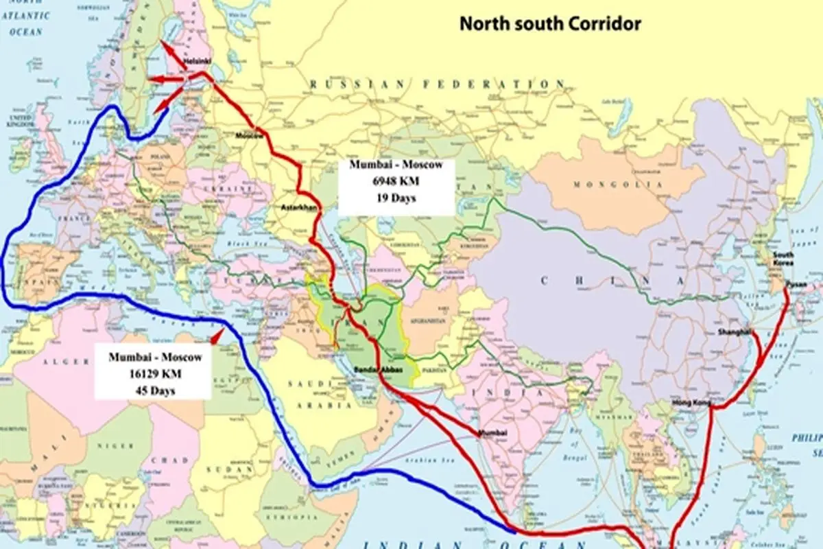 شرکت های روس آماده مشارکت در پروژه کریدور راه آهن شمال-جنوب در ایران هستند