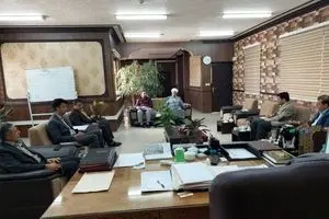 جلسه تعاملی مدیرعامل ذوب آهن اصفهان و مسئولین شهرستان لنجان
