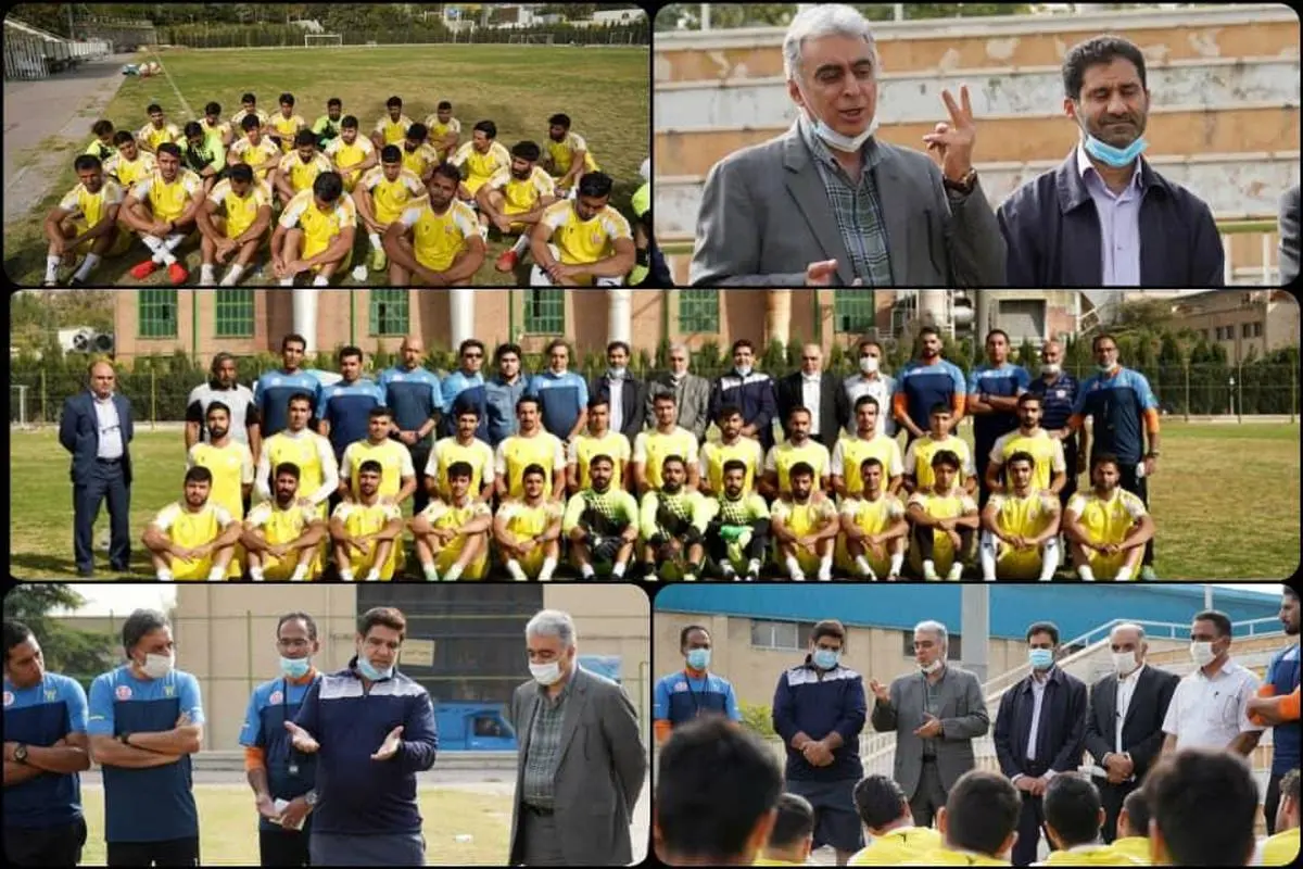 بازدید مدیرعامل شرکت مس از اردوی تیم فوتبال مس کرمان در تهران