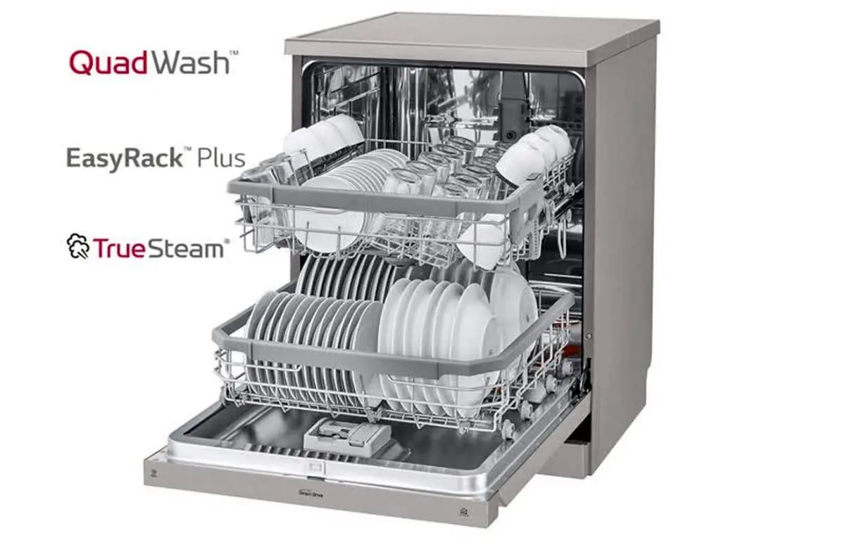 شستشوی سریع و بهداشتی ظروف با فناوری‌ های نوآورانه ماشین ظرفشویی QuadWash ال‌جی