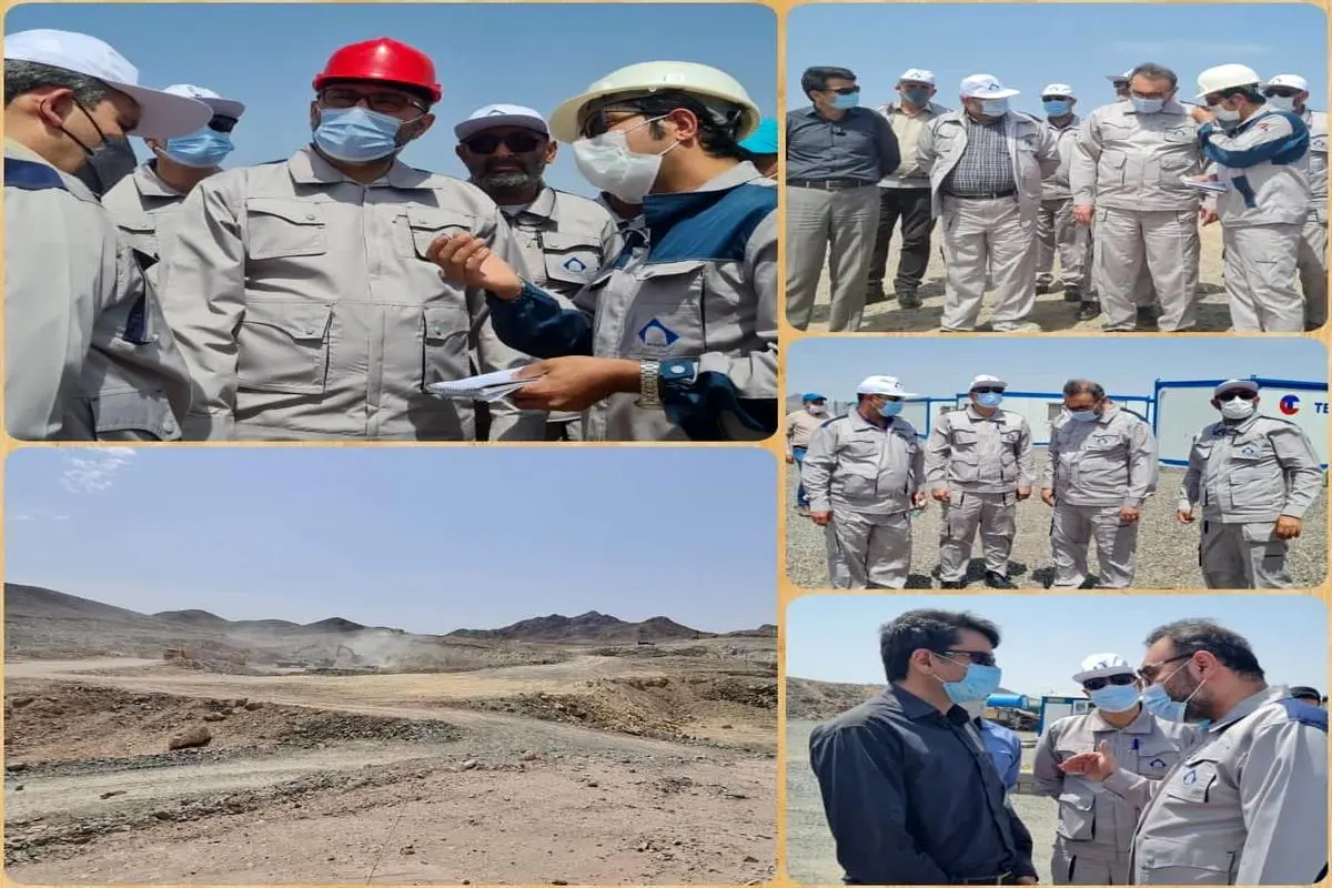 بازدید مدیرعامل شرکت تهیه و تولید مواد معدنی ایران از معدن سنگ آهن حنار