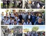 برگزاری مراسم پیاده روی خانوادگی مردم باقر شهر با شعار 