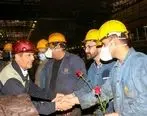 دیدار صمیمانه مدیرعامل و تلاشگران ذوب آهن اصفهان در روز کار و کارگر