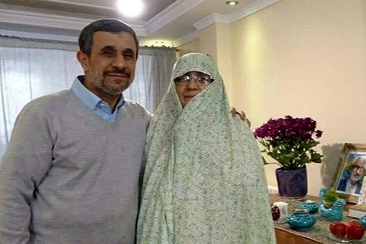 عکس جنجال ساز احمدی نژاد و همسرش در خارج از کشور| همسر احمدی نژاد کیست؟