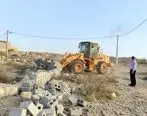 960مترمربع اراضی خالصه دولتی به ارزش 19.2میلیارد ریال در روستای تورگان قشم رفع تصرف شد