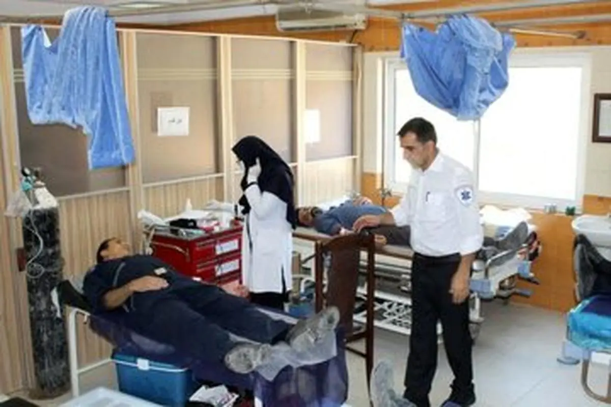 اهدای خون توسط پرسنل شرکت پتروشیمی خوزستان