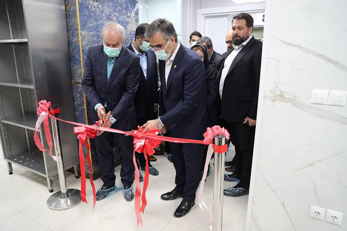بخش استریلیزاسیون مرکزی بیمارستان بانک ملی ایران افتتاح شد