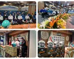 برگزاری مراسم اهدای کلاه ایمنی به راکبان موتورسیکلت در استان قم

