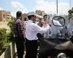 اهدای کلاه کاسکت به موتورسواران توسط بانک ملی ایران
