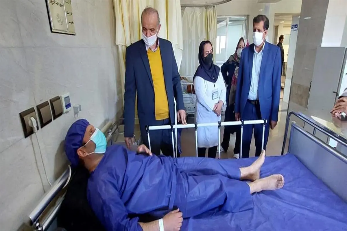 بازدید مهندس رخصتی از بیمارستان شهید مطهری ذوب آهن اصفهان